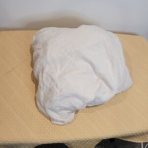 Quince Twin Linen Breathable Fitted Beige/cream Sheet